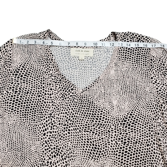 Cloth & Stone Animal Print T-shirt Dress Size Medium - Picture 4 of 9